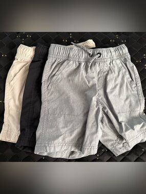 jumping beans Grey, Black & beige Pull-On woven Shorts (price for all 3)